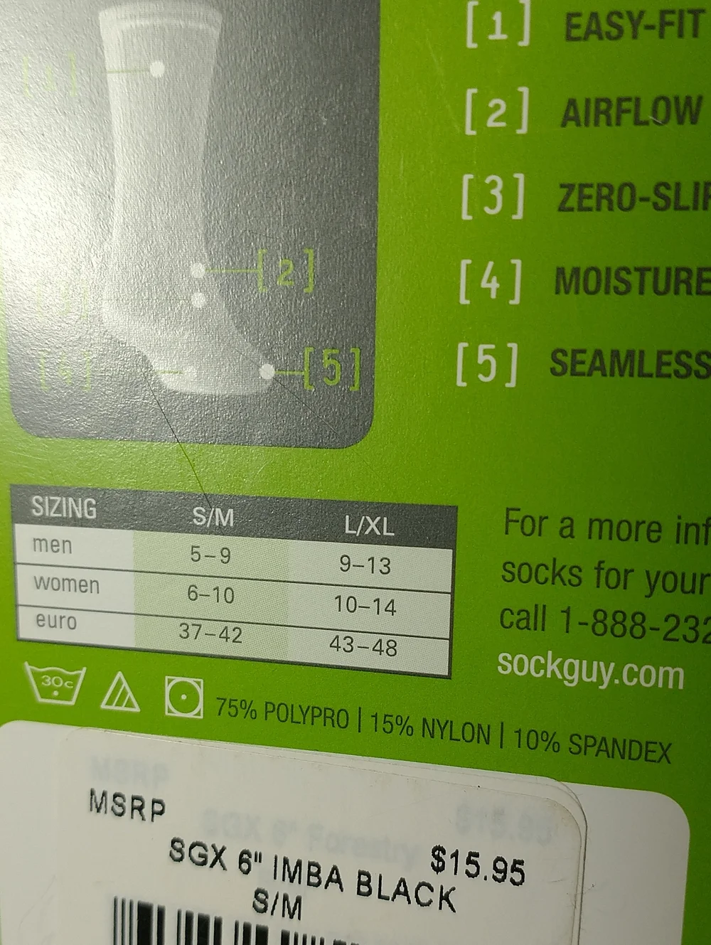 NEW SGX.Compression Comfort Socks, Size S/M, Black/Gray, Men's 5- 9, Women 6 -10